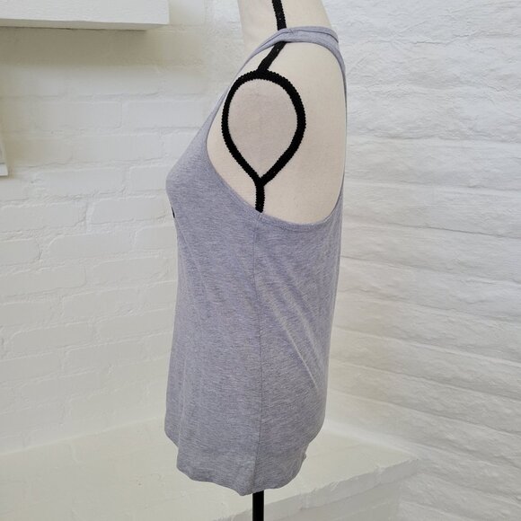 Bella Canvas Tank Top Gray 'My Pawfect Life' Dog Puppy Face Tongue Graphic Shirt - Picture 5 of 6